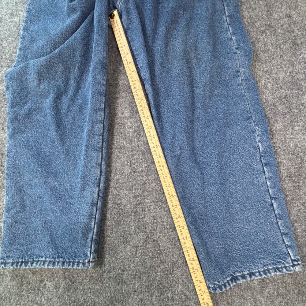 LL Bean Mens Double L Fleece Lined Jeans Denim Relaxed Fit Straight Leg 40x30 - Picture 5 of 10